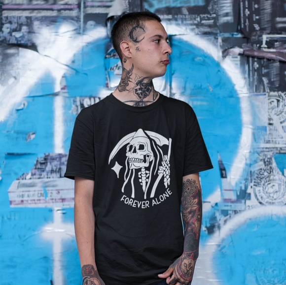 T-shirt "Forever Alone" reaper - Picture 2 of 3